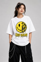 Keep Smiling Melting Face - White