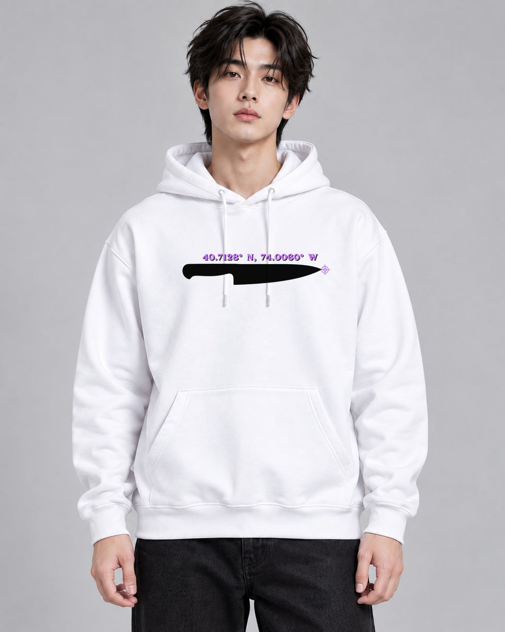 Kitchen Knife Coordinates - White