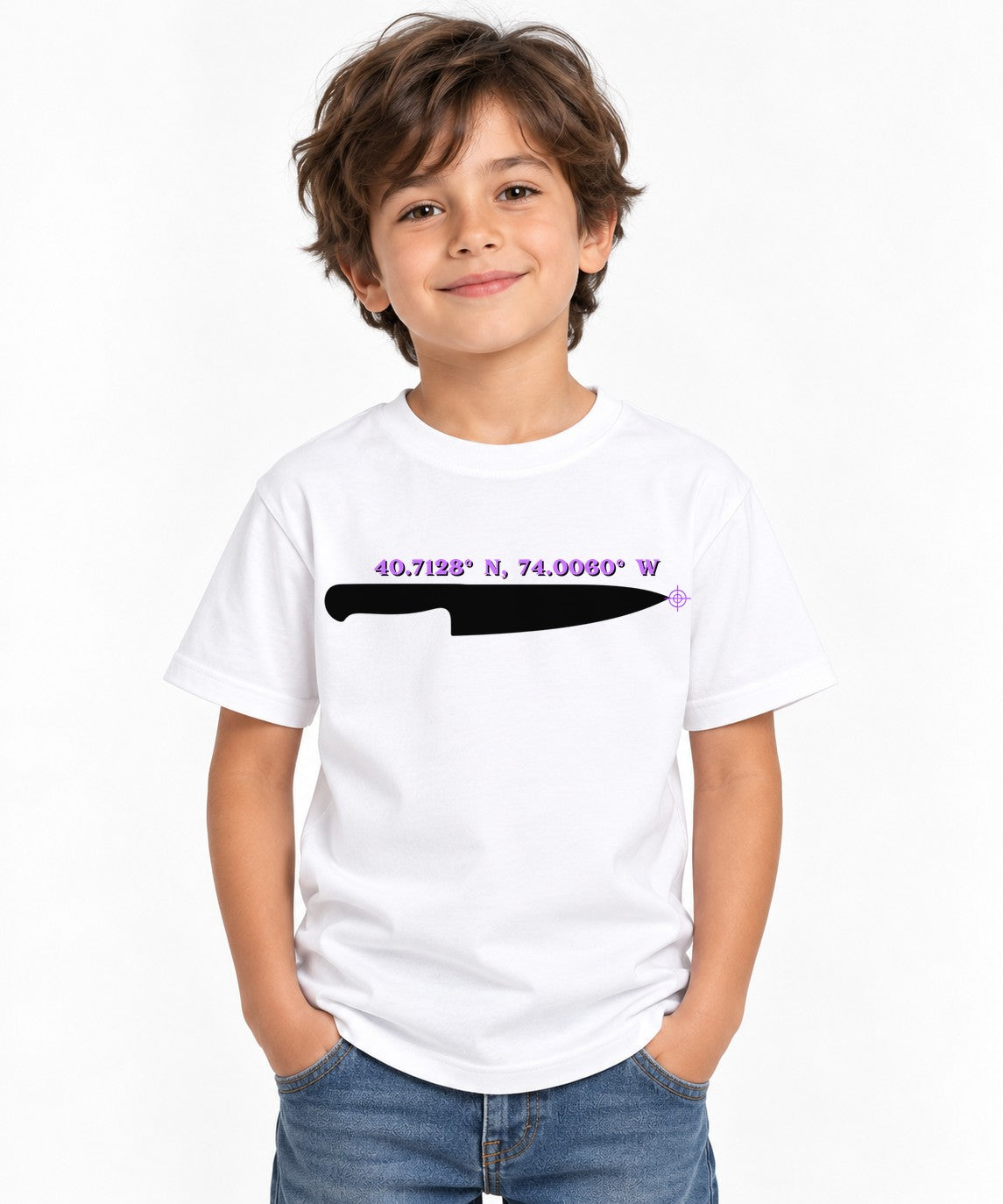 Kitchen Knife Coordinates - White
