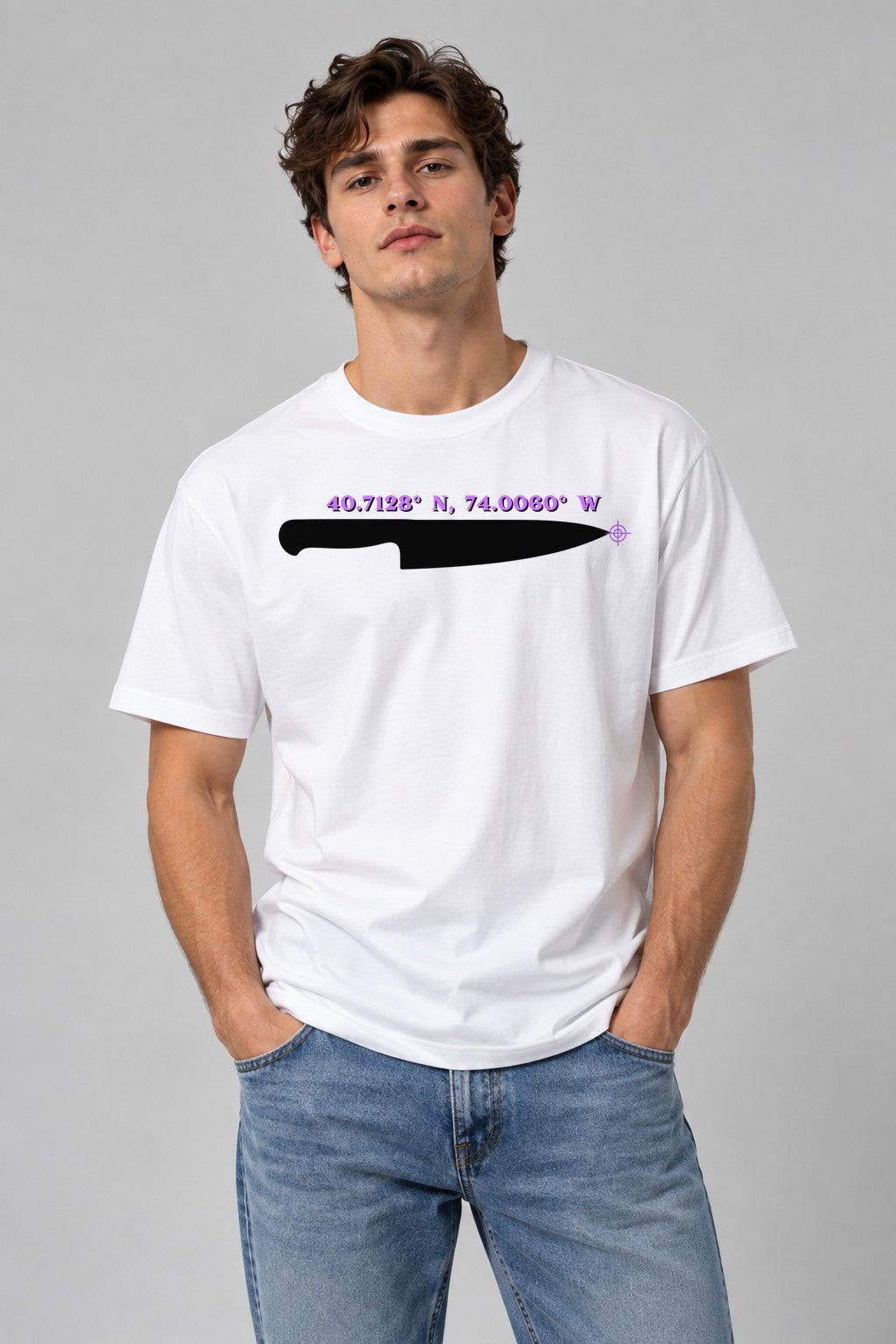 Kitchen Knife Coordinates - White