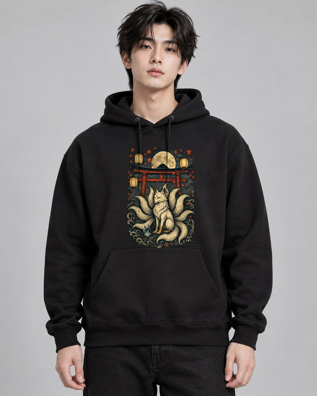 Kitsune Moon Shrine - Black