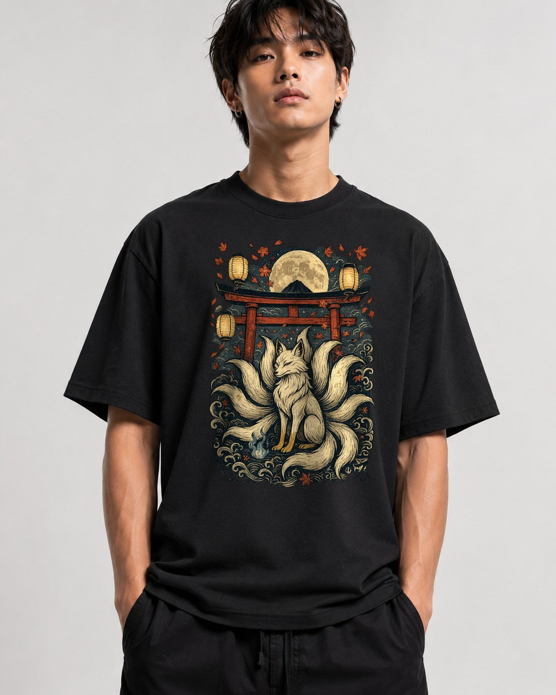 Kitsune Moon Shrine - Black