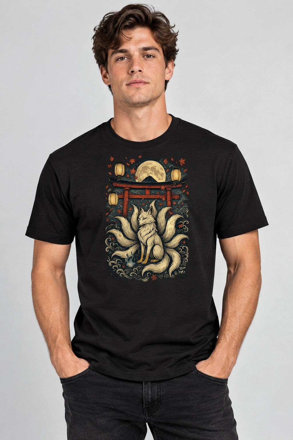 Kitsune Moon Shrine - Black