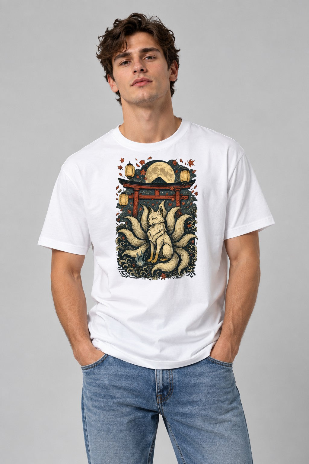 Kitsune Moon Shrine - White