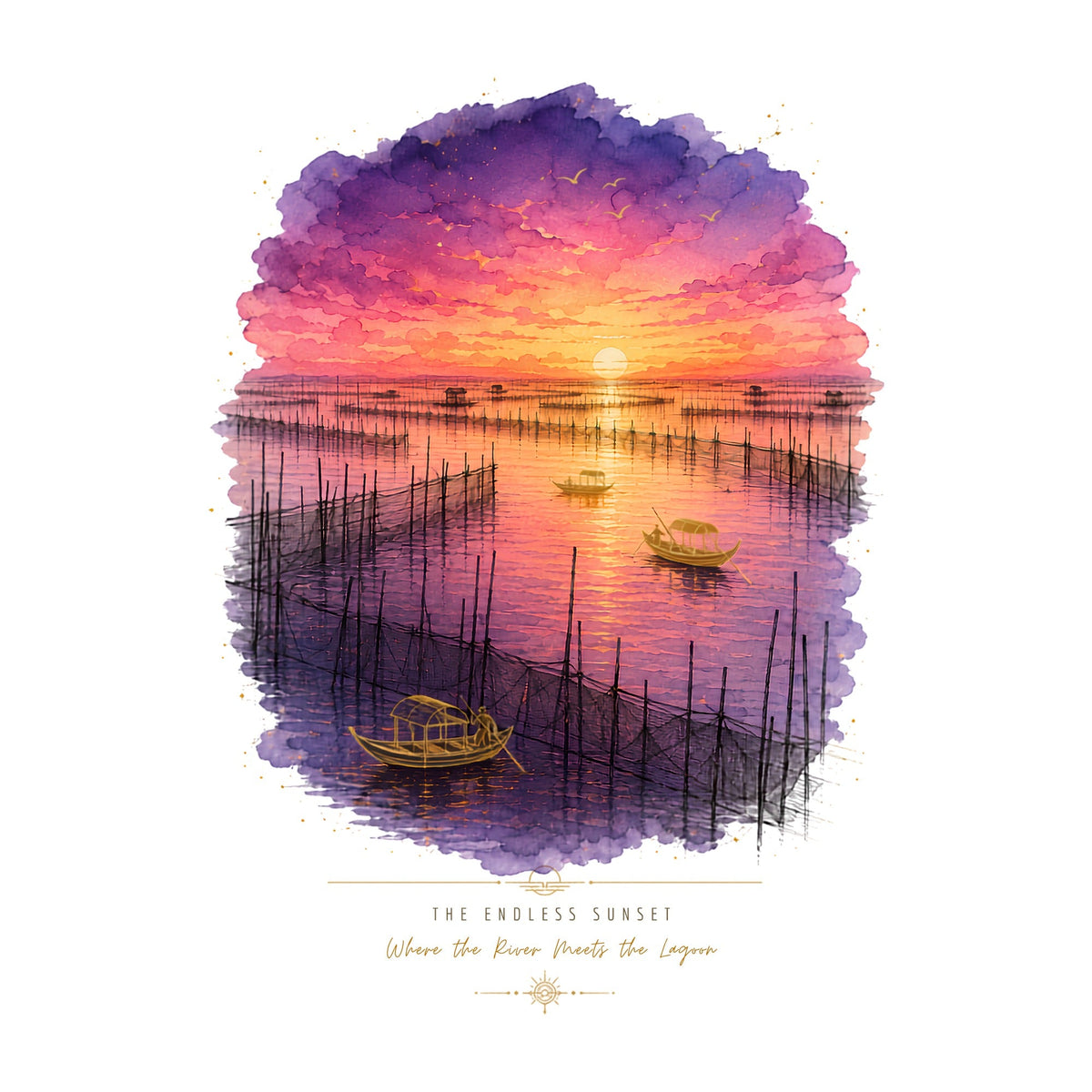 Lagoon Sunset Waters