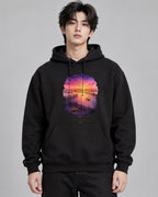 Lagoon Sunset Waters - Black