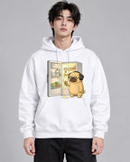 Late Night Snack Pug Dog Refrigerato - White