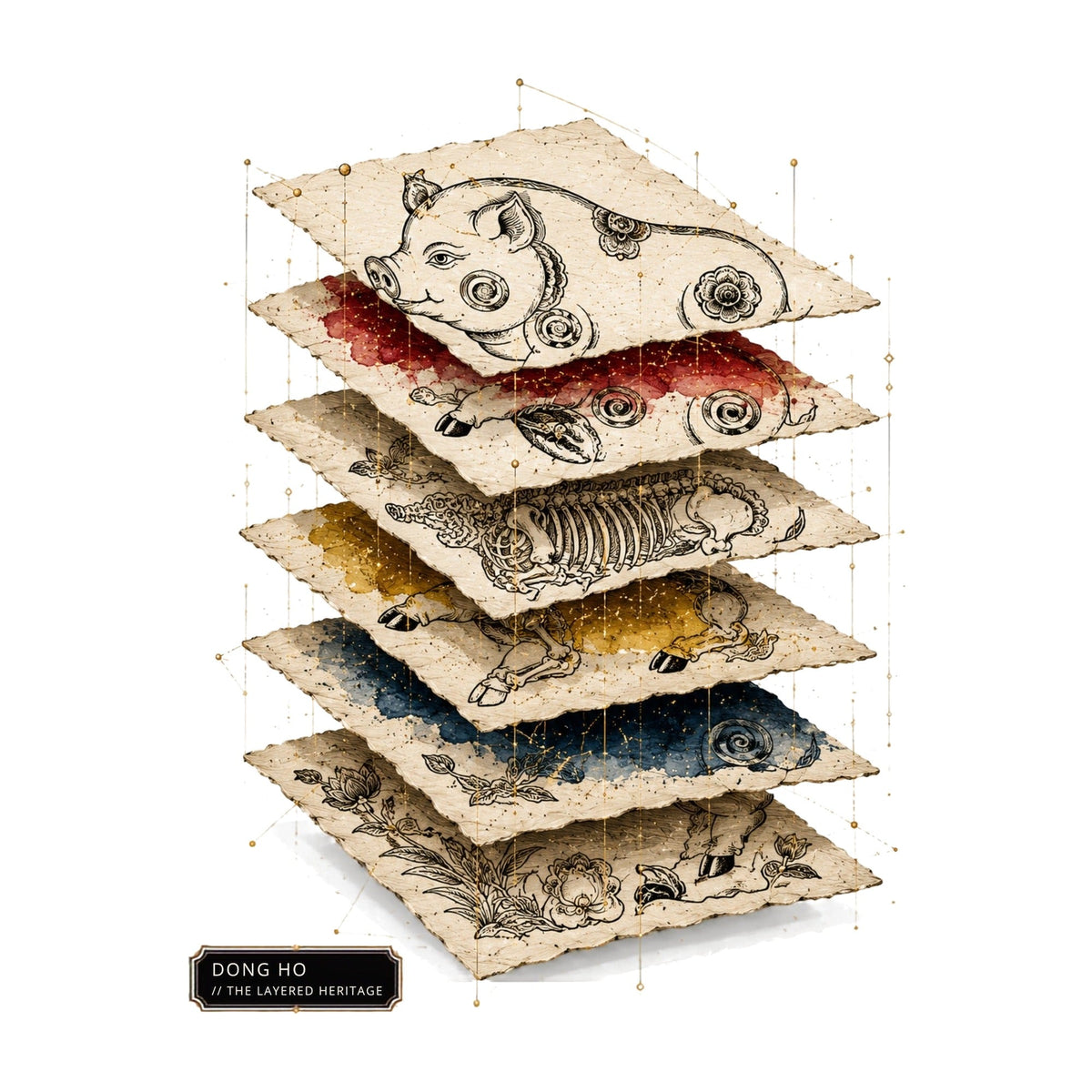 Layered Folk Pig