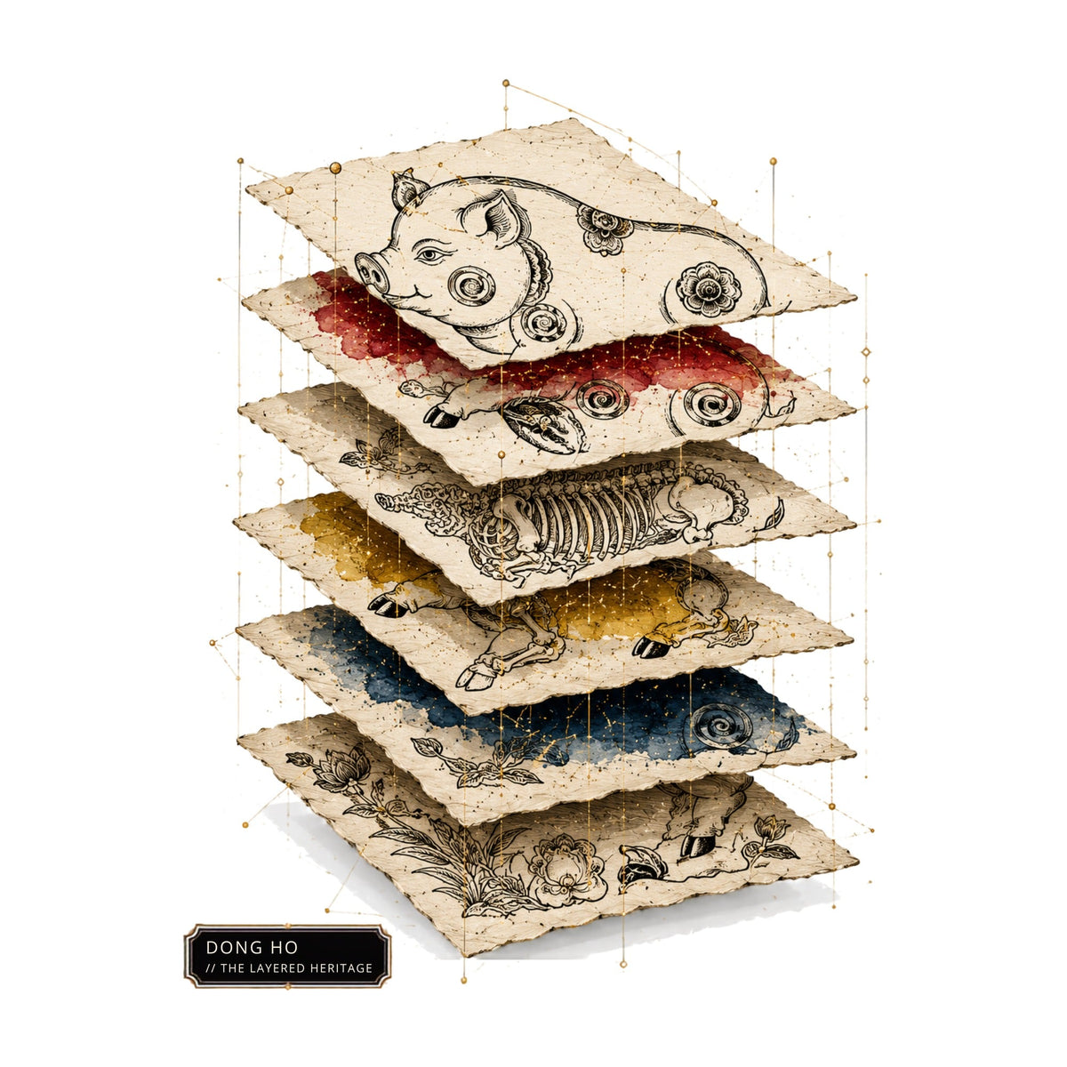 Layered Folk Pig