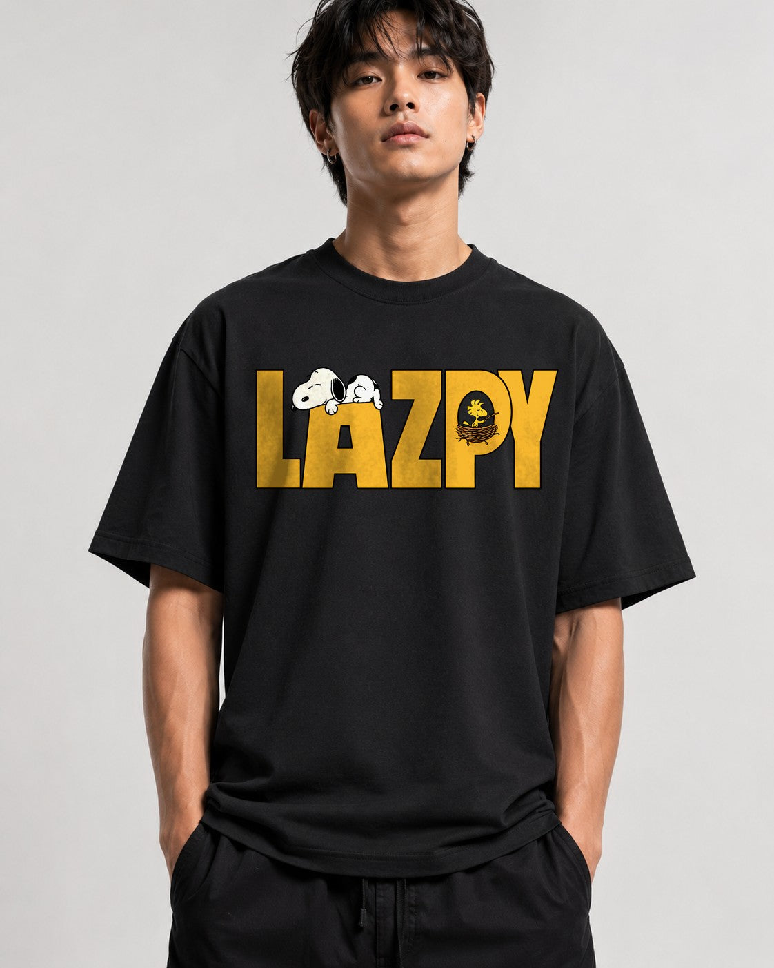 Lazy Snoopy - Black