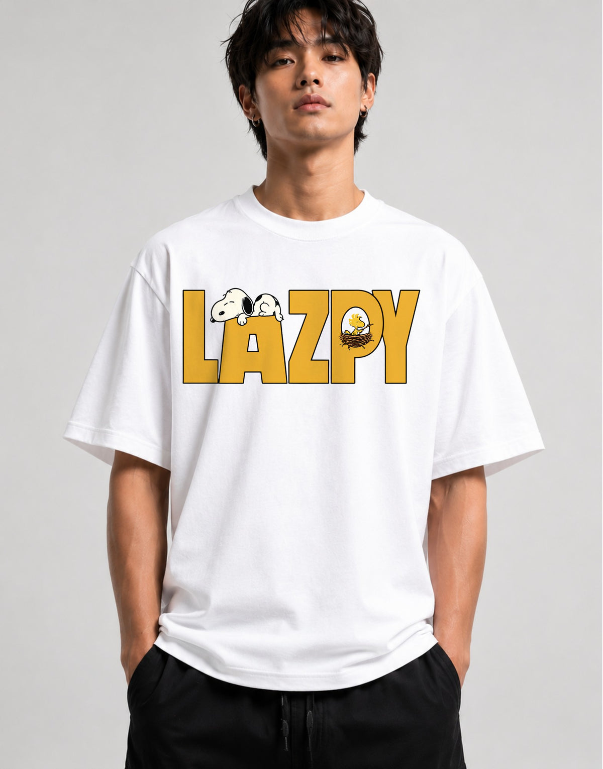 Lazy Snoopy - White