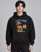 Lifeguard No Running Funny Grumpy Pu - Black