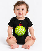 Lime Ornament Snowflake - Black