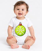 Lime Ornament Snowflake - White