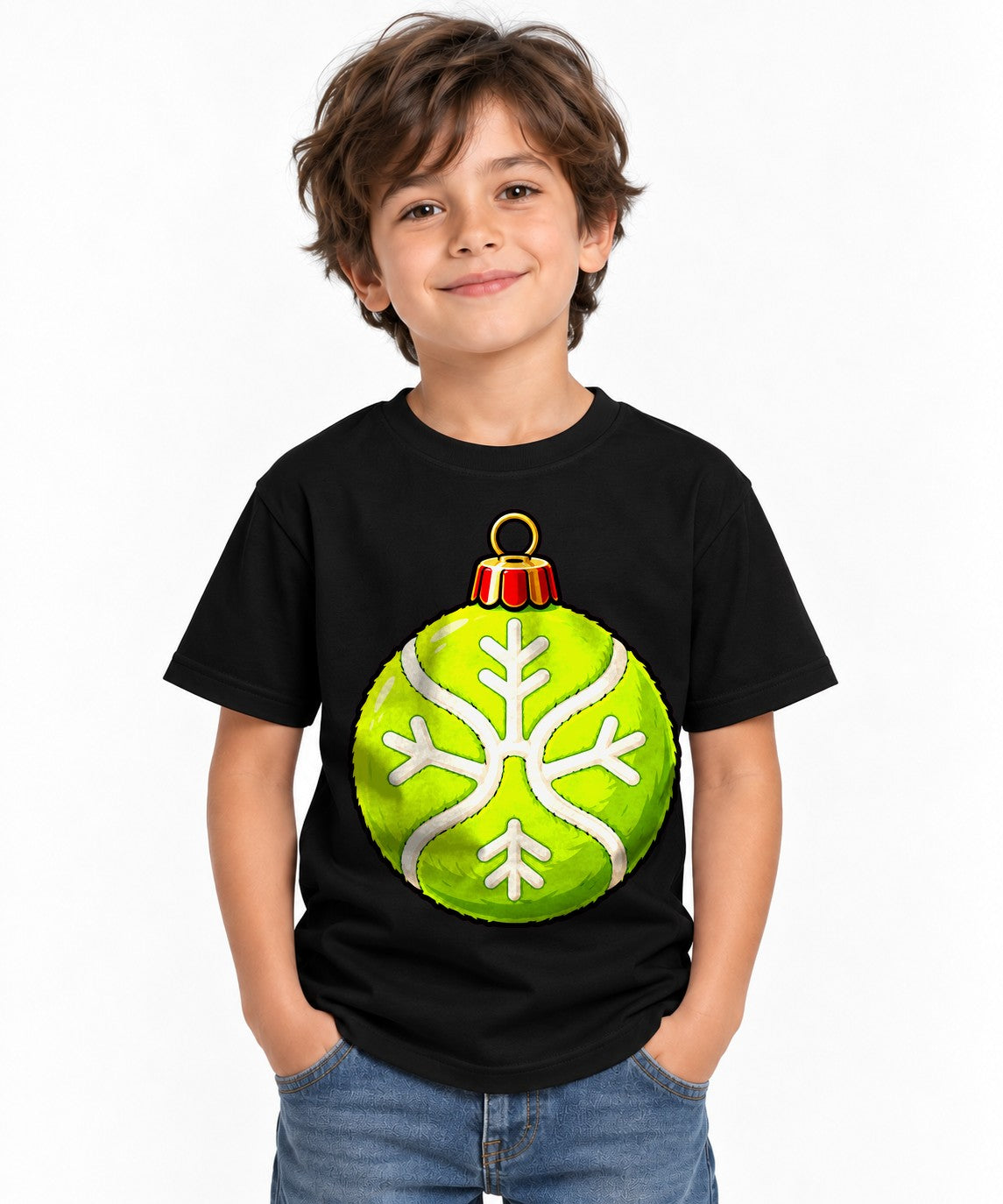 Lime Ornament Snowflake - Black