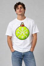 Lime Ornament Snowflake - White