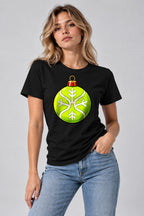 Lime Ornament Snowflake - Black