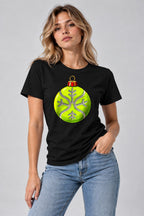 Lime Ornament Snowflake - Black