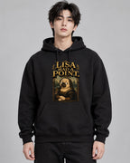 Lisa Had A Point Funny Pug Mona Lisa - Black