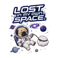 Lost In My Own Space Pug Astronaut Shirt - Funny Space Dog Tee