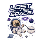 Lost In My Own Space Pug Astronaut Shirt - Funny Space Dog Tee