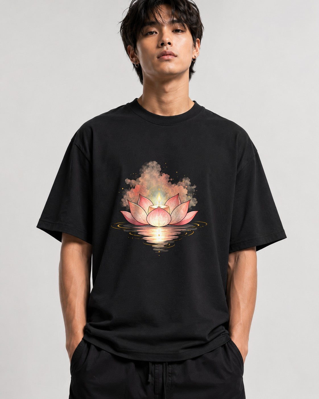 Lotus Candle Serenity - Black