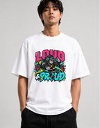 Loud and Proud DJ Gorilla Shirt - Street Art Music Graphic Tee - White