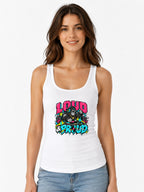 Loud and Proud DJ Gorilla Shirt - Street Art Music Graphic Tee - White