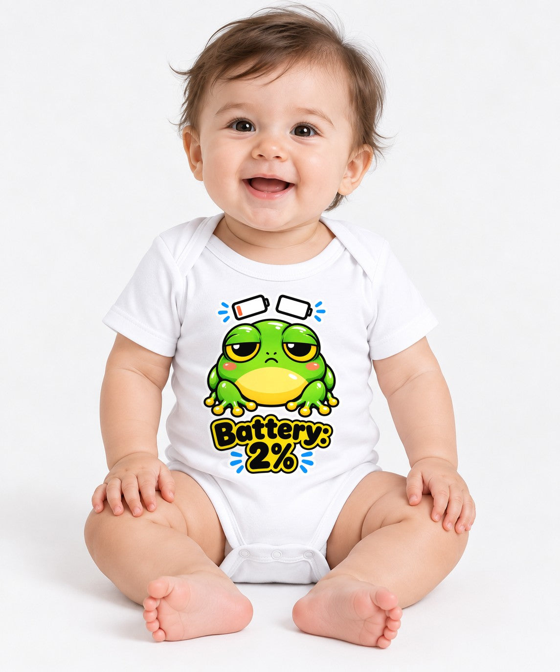 Low Battery Frog - White