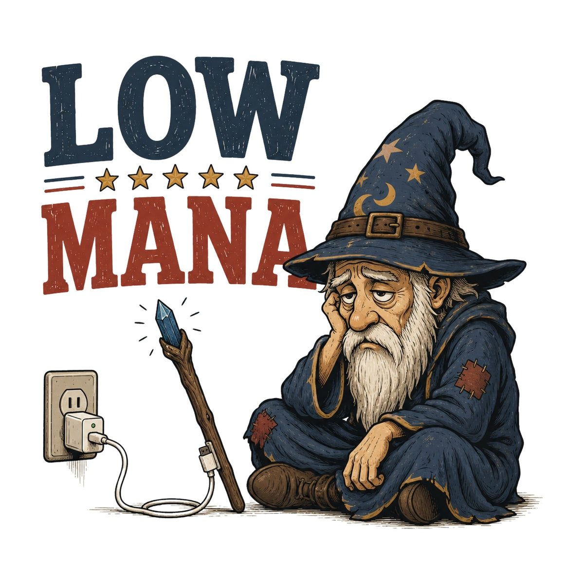 Low Mana Tired Wizard Needs Recharge