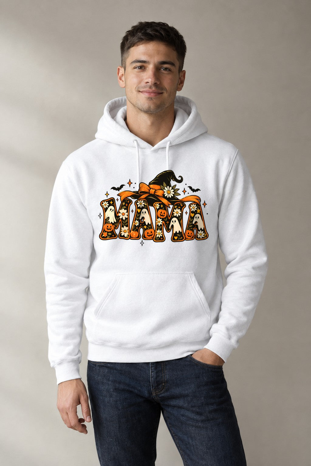 Mama Witch Hat - White