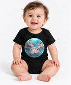 Manatee Family Circle - Black