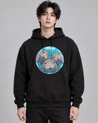Manatee Family Circle - Black