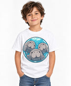 Manatee Family Circle - White