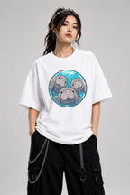 Manatee Family Circle - White