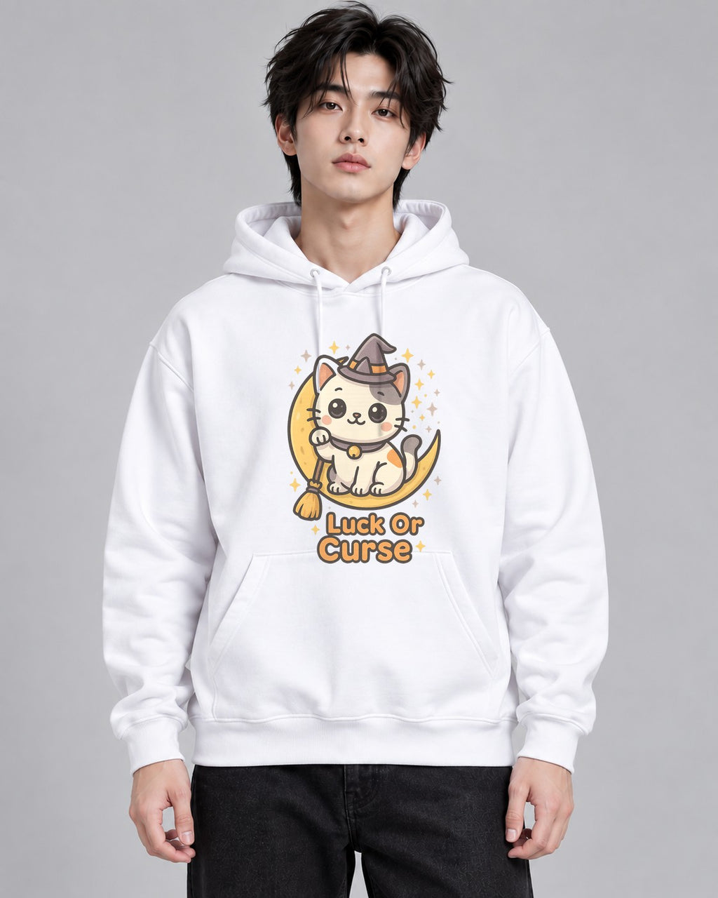 Maneki Neko Witch - White