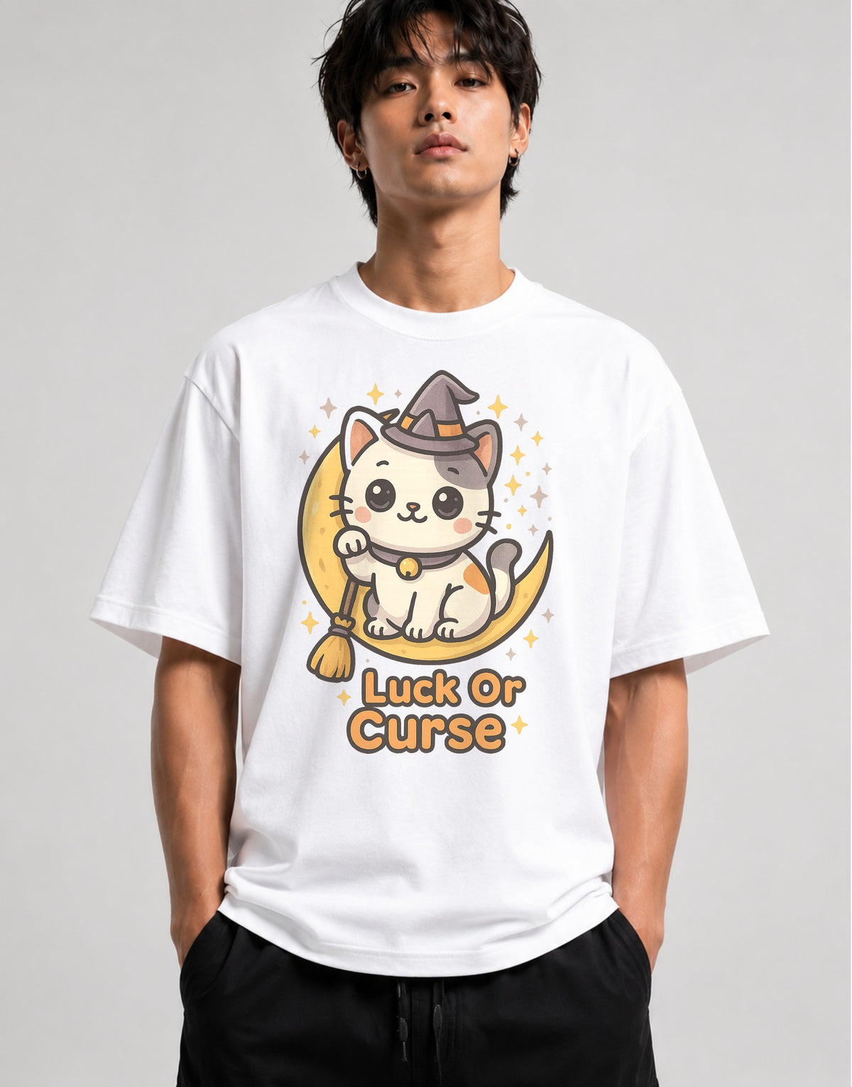 Maneki Neko Witch - White
