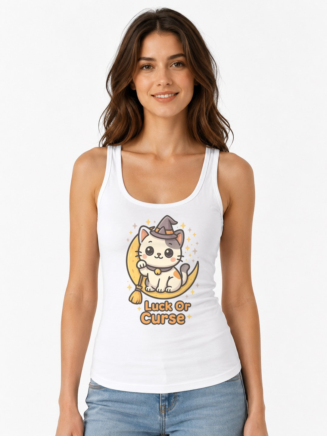 Maneki Neko Witch - White
