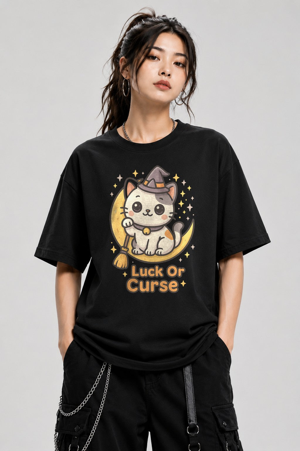 Maneki Neko Witch - Black
