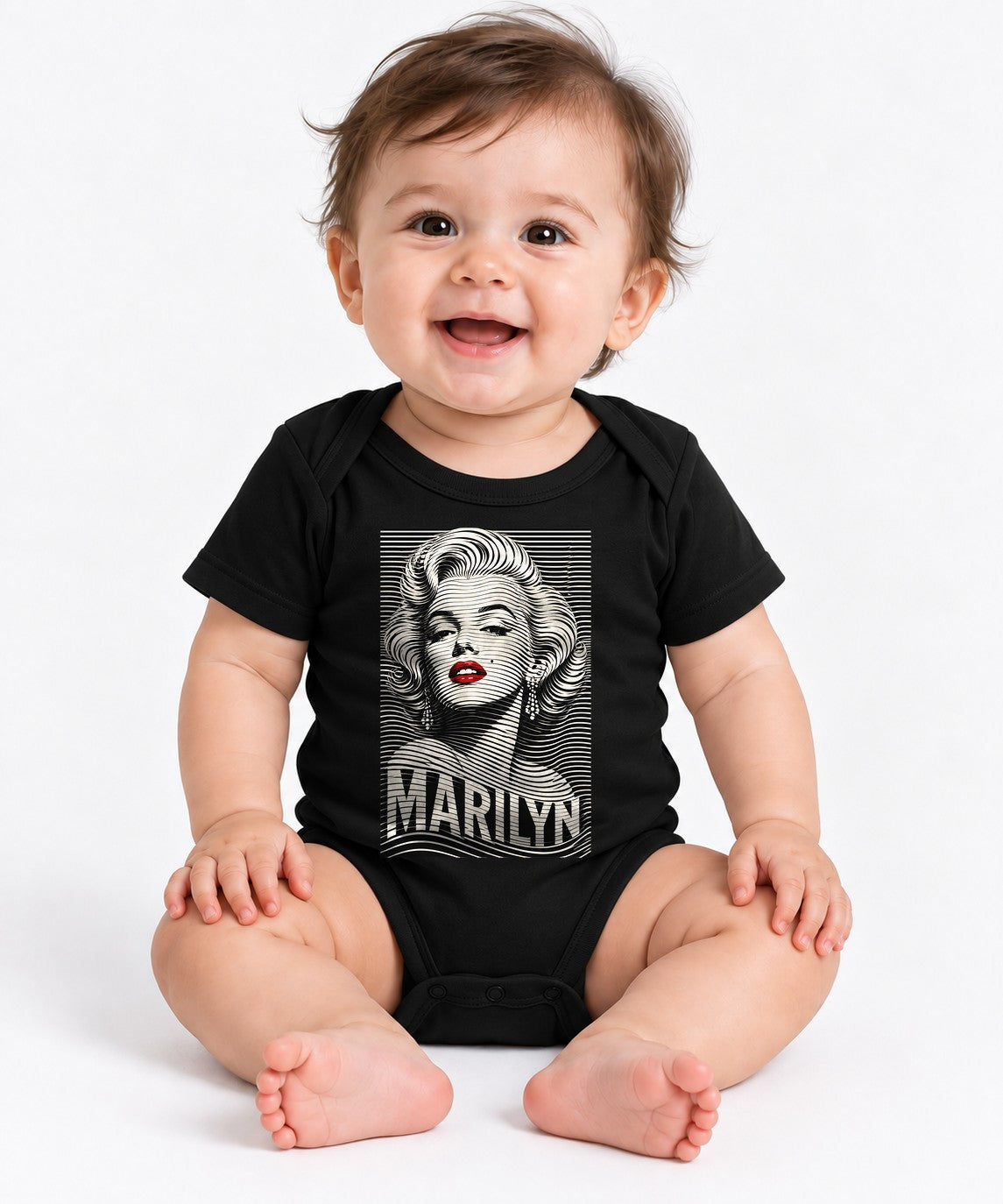 Marilyn Line Art - Black