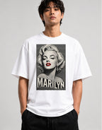 Marilyn Line Art - White