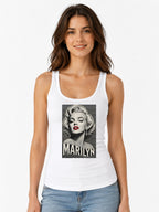 Marilyn Line Art - White