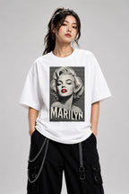 Marilyn Line Art - White
