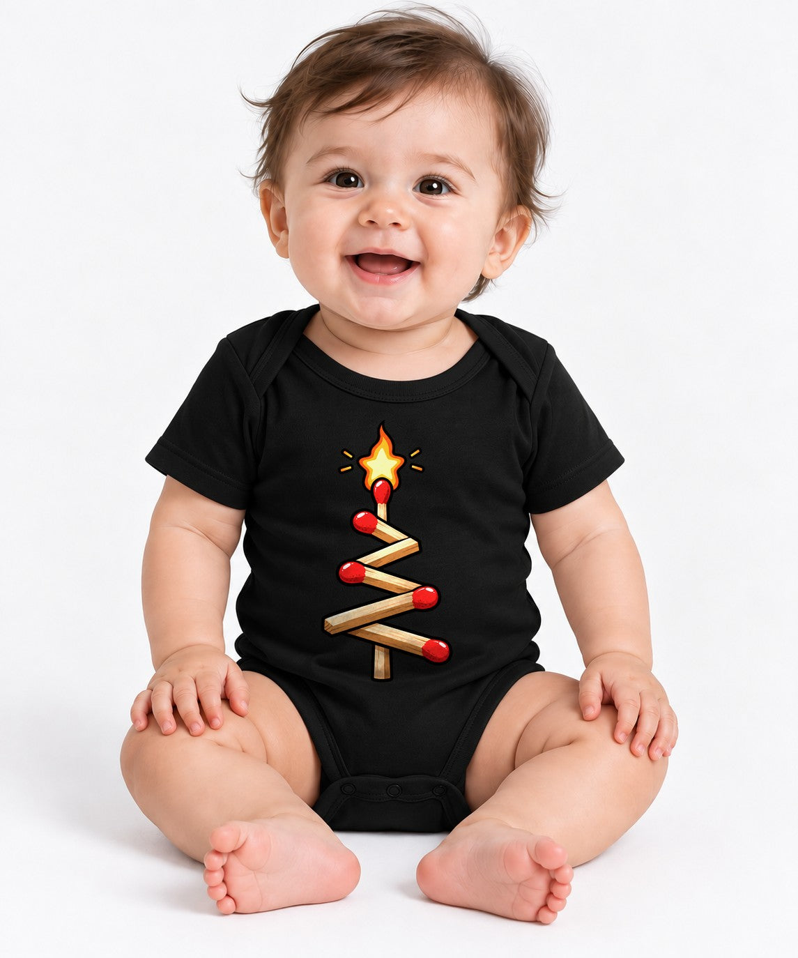 Matchstick Christmas Tree - Black