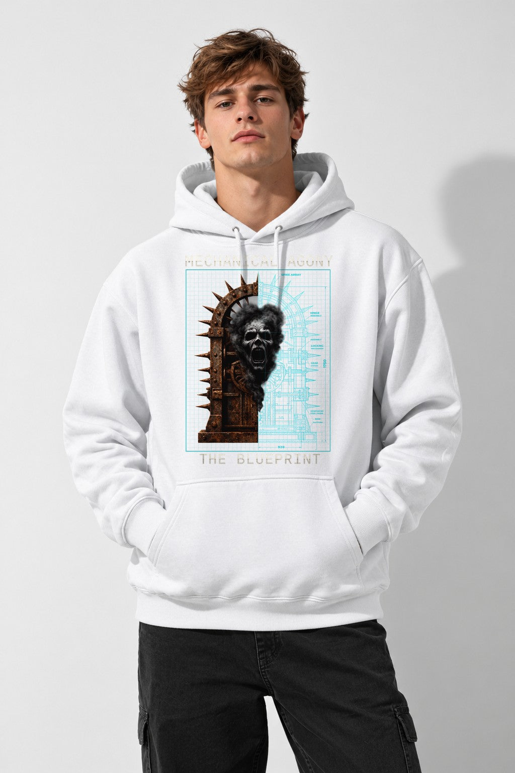 Mechanical Agony Blueprint - White