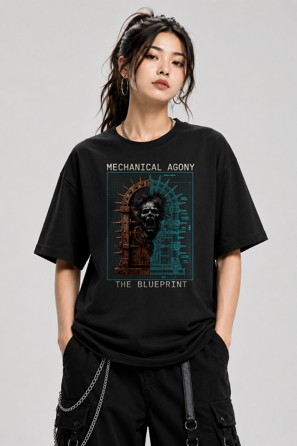 Mechanical Agony Blueprint - Black