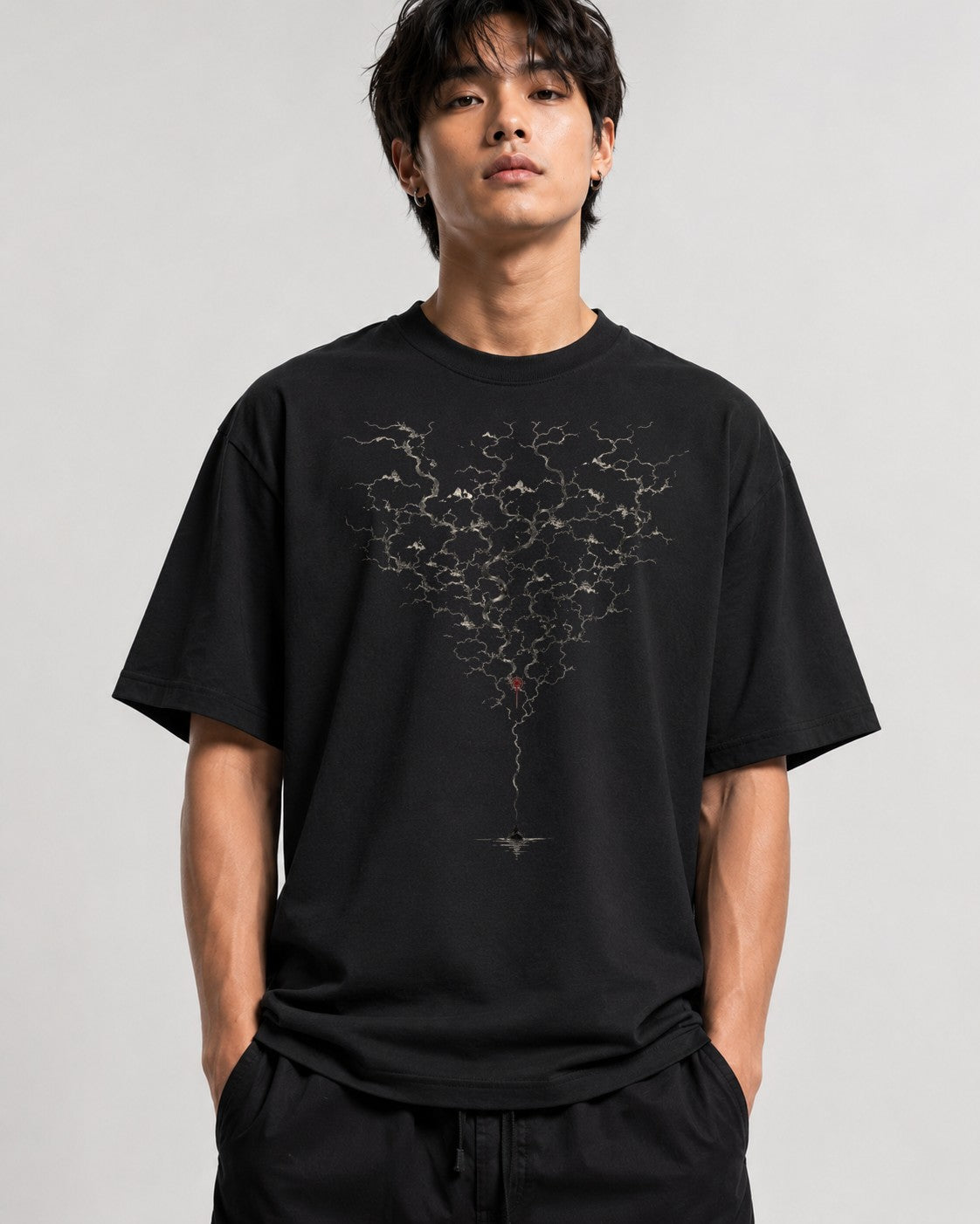 Meditation Lightning Tree - Black