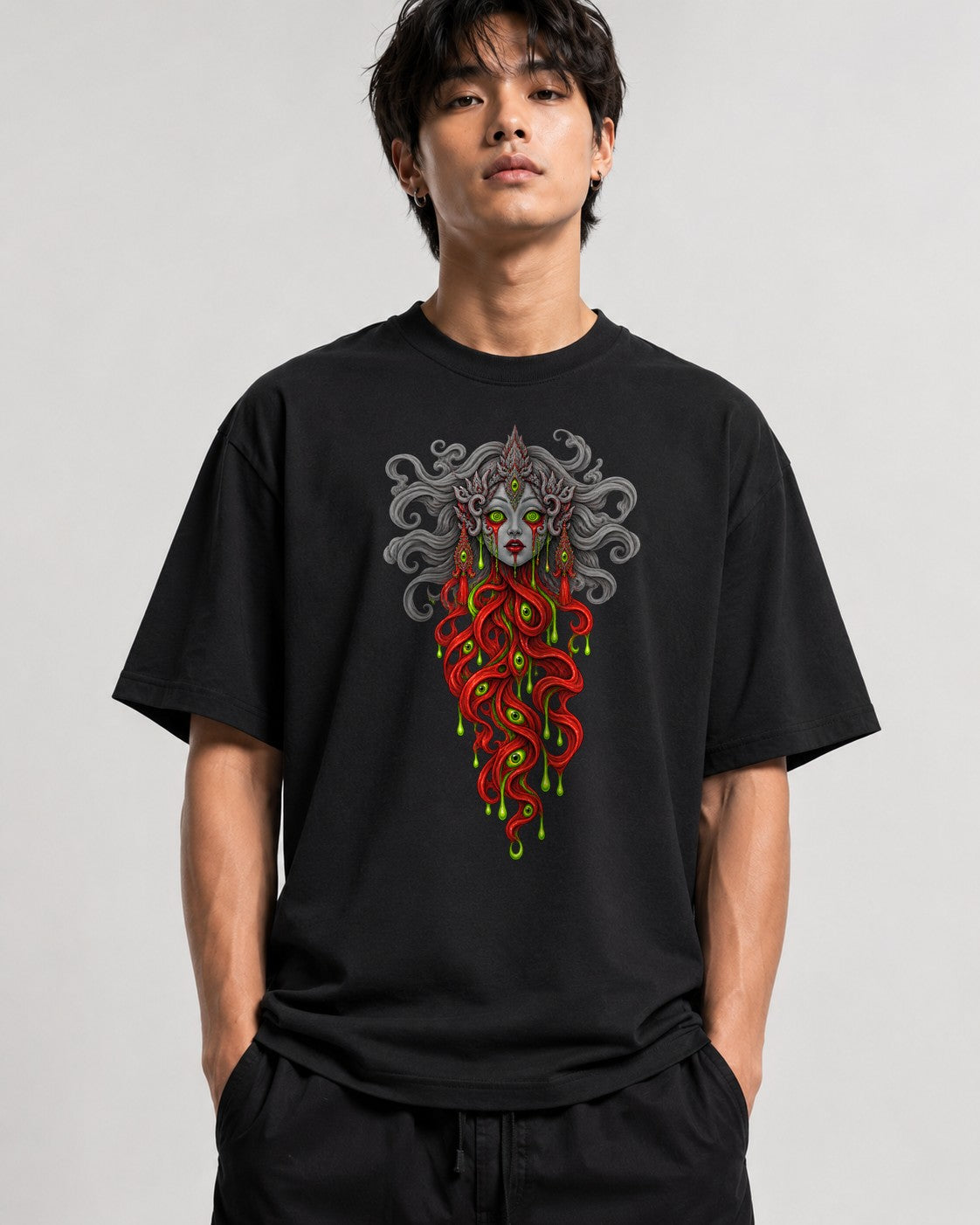 Medusa Gorgon Horror - Black