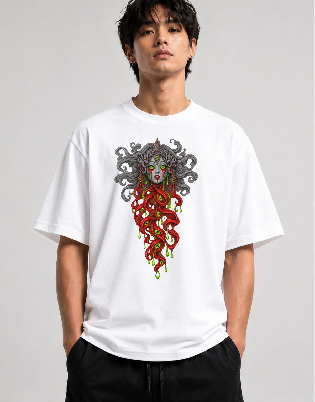 Medusa Gorgon Horror - White