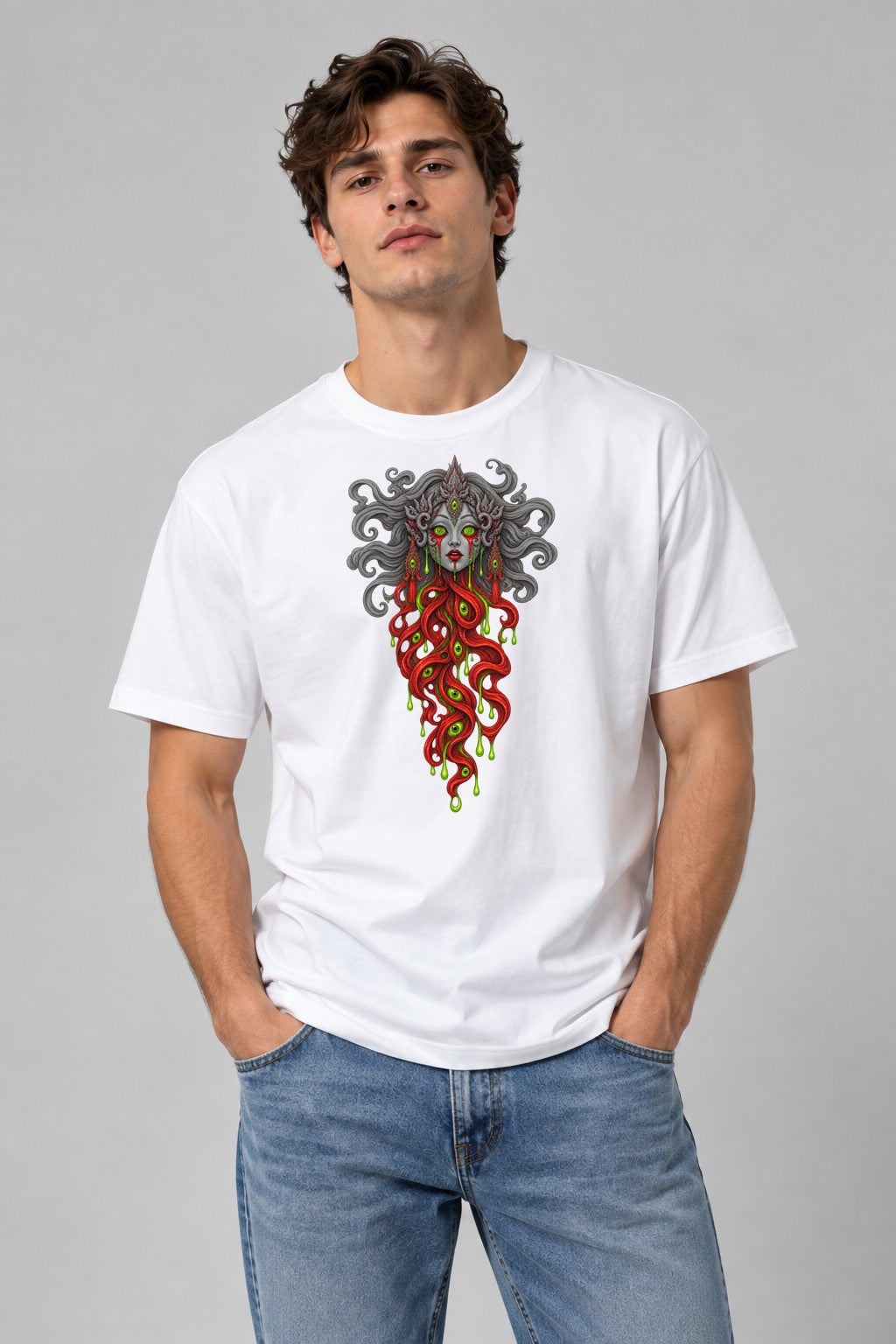 Medusa Gorgon Horror - White